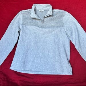 Calvin Klein Men’s Quarter-Zip Pullover - Two-Tone Grey - Size M